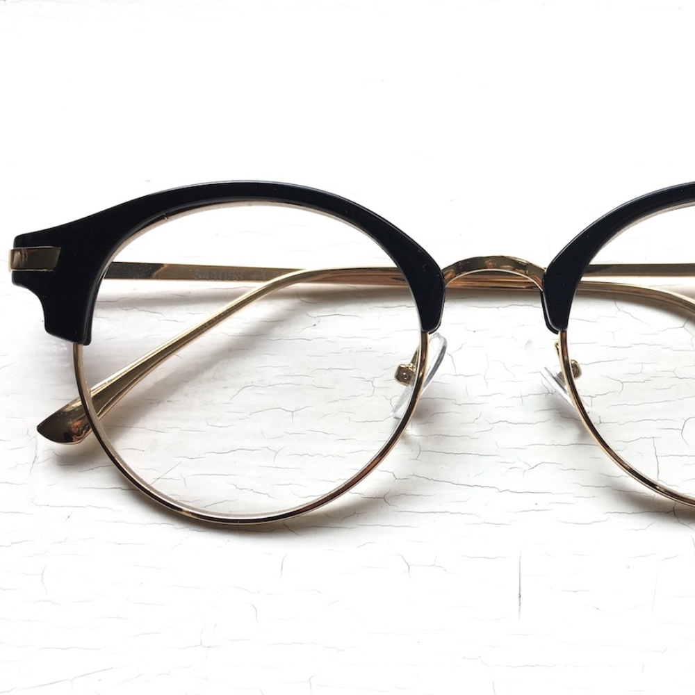 Gigantic +2.00 Wide Fit Reading Glasses Round Browline Metal Big Head - Picture 2 of 10